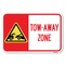 Signmission Tow-Away Zone with Graphic Heavy-Gauge Aluminum Sign, 12" x 18", A-1218-24411 A-1218-24411 - alternate 1